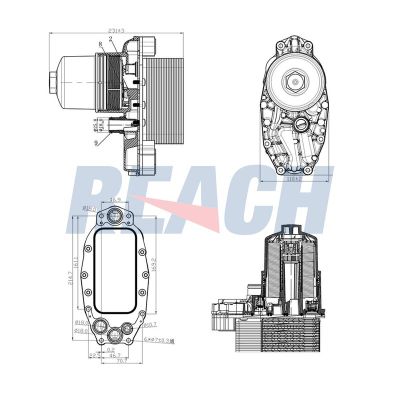 Motor Yağ Soğutucu  Citroen C6 (09.2005->)  KRAFTVOLL 08090272