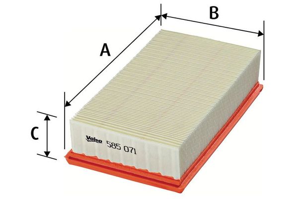Hava Filtresi  Nissan Cube (Z12)(08.2009->)  VALEO 585071