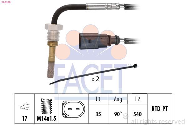Egzoz Sıcaklık Sensörü  Audi SQ5 (8R)(12.2012->)  ZEGEN ZEGT1065