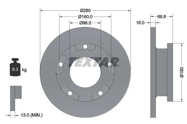 Fren Disk Ayna Arka Sağ ve Sol Ford Transit Kamyonet (TT9)(2006->)  AYD 13573