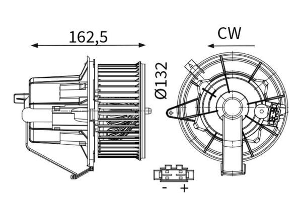Kalorifer Motoru  MAHLE AB 123 000S