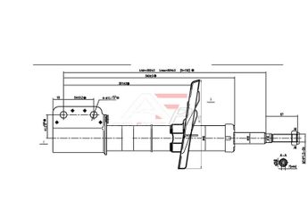 Amortisör Ön Sağ veya Sol RENAULT ORJINAL 543027321R  543027321R 1635537780 543020322R 543022905R 543024260R