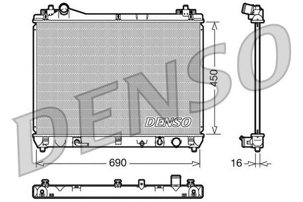 Su Radyatörü  DENSO DRM47018