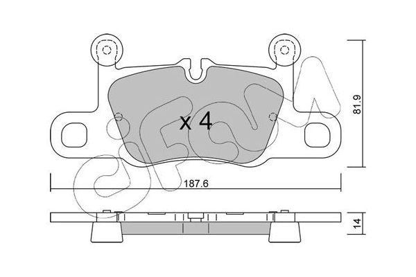 Fren Disk Balata Arka CIFAM 822-1258-1