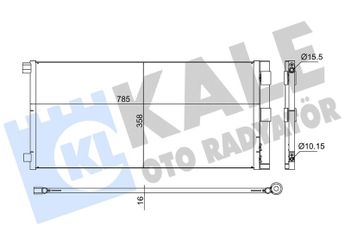 Klima Radyatörü  KALE 382745  6000620782 2765000Q3G 921006188R