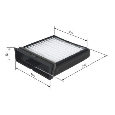 Polen Filtresi  Mitsubishi Space Star (DG0)(1999->)  BOSCH 1 987 432 157