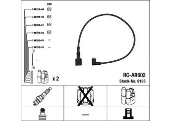 Buji Kablosu  NGK 8195  60306039 60 30 60 39 60584129 60 58 41 29 60606036 60 60 60 36 60606038 60 60 60 38