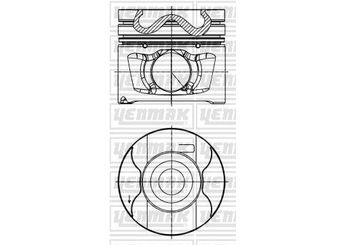 Piston (81.50MM-STD)   KING PISTON 17-6592103  87-72700-050