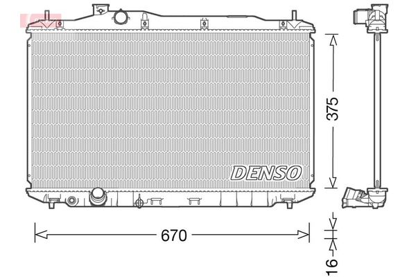 Su Radyatörü  DENSO DRM40040