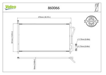 Klima Radyatörü  VALEO 860066  1062380 1086534 1136949