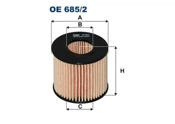 Yağ Filtresi  FILTRON OE 685/2  415237010 4152B1010 04152-B1010 4152B1010000 04152-B1010-000 A120E7102S 04152-37010 4152YZZA6 04152-YZZA6