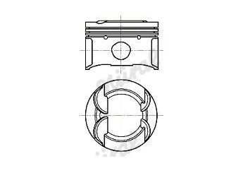 Piston (77.00MM-STD)  GOETZE 87-70274-STD  11257589348 11257576975