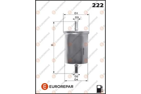 Yakıt Filtresi  Volkswagen Polo III 2/4 Kapı (6N2)(10.1999->2001)  EUROREPAR E145086