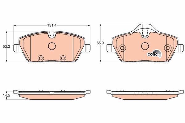 Fren Disk Balata Ön BMW i3 Serisi (I01)(07.2014->)  TRW GDB2038