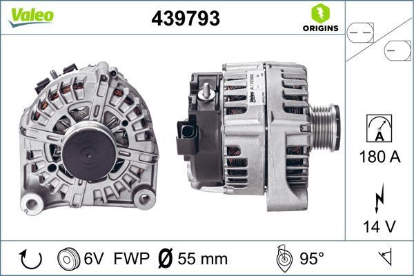 Alternatör  BMW 3 Serisi Sedan (F30)(2011->)  VALEO 439793