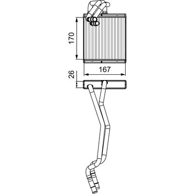 Kalorifer Radyatörü  VALEO 811509