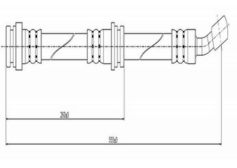 Fren Hortumu Ön Sağ veya Sol CAVO C800 340A  B911126210 5154085752