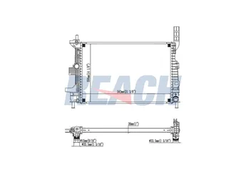 Su Radyatörü  ORİS 847-4811  BV618005BC 1703514 1720432 1804847 1830143 BV618005BA BV618005BB BV618005BD