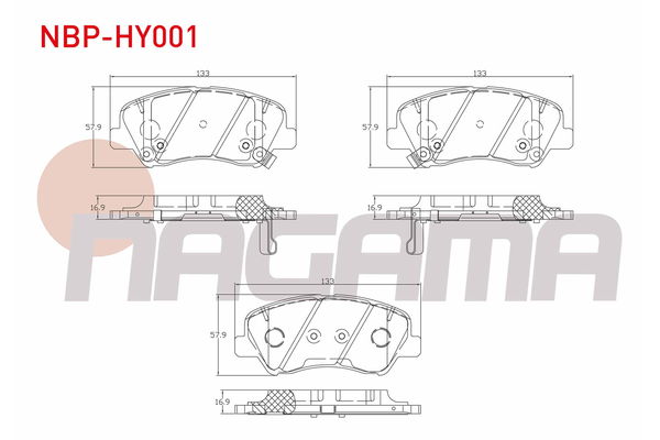 Fren Disk Balata Ön NAGAMA NBP-HY001