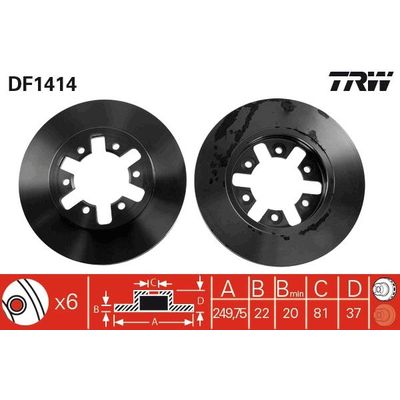 Fren Disk Ayna Ön Sağ ve Sol WALBURG WBD1164