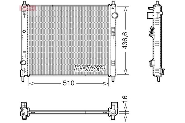 Su Radyatörü  DENSO DRM46078