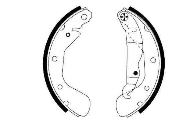 Fren Pabuçlu Balata Arka Daewoo Nubira Limousine (1997->)  TEXTAR 91044900
