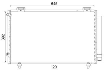Klima Radyatörü  MAHLE AC 789 000S  8845013030 8845002150 8845013031 8846002110 8846002150