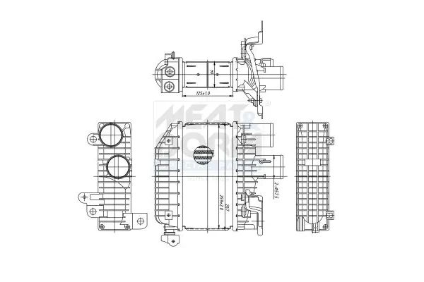 Turbo Radyatörü  Toyota Corolla Verso (R1)(2004->)  MAHER 10778