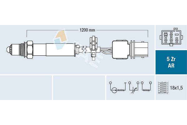 Oksijen (Lambda) Sensörü  Volvo S80 Sedan (05.1998->)  FAE 75105