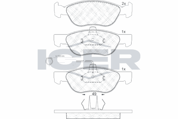 Fren Disk Balata Ön Fiat Marea (185) Weekend (12.2001->)  HATTAT 3031345