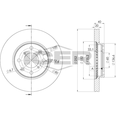 Fren Disk Ayna Ön Sağ ve Sol Opel Agila B (2008->)  OPEL ORJINAL 95513700