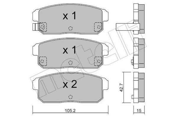 Fren Disk Balata Arka Mazda RX-8 (SE)(04.2003->)  KALE BALATA 24039 144 05 ANS KD13