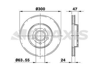 Fren Disk Ayna Ön Sağ ve Sol BRAXIS AE0049  1376118 1506298 C2S35270