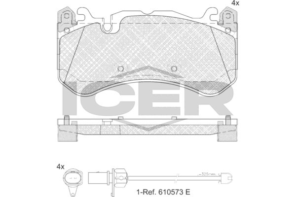 Fren Disk Balata Ön Audi RS 6 Avant (4GD)(09.2014->)  OTOZONE FDO7067-R