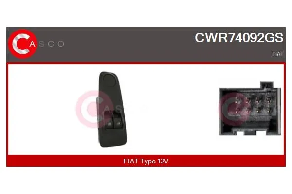 Cam Açma Düğmesi Ön Sol Fiat Ducato Maxi Kamyonet 40 (09.2006->)  MCAR AN-240E