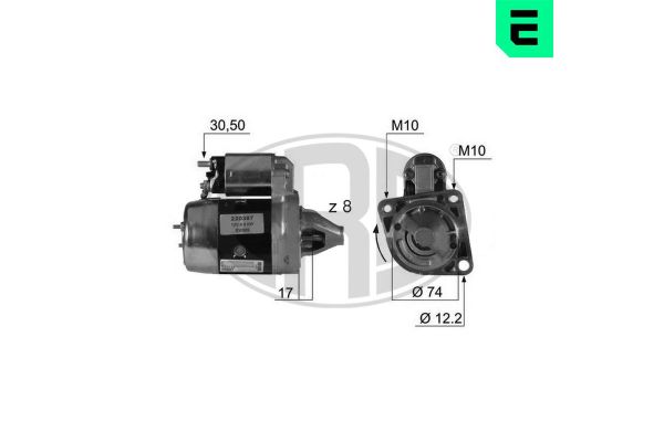 Marş Dinamosu  Kia Shuma II (SPT)(2000->)  ERA 220387A