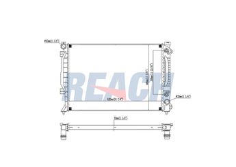 Su Radyatörü  BEHR CR 1686 000S  4B0121251N 4B0121251A 4B0121251AH 4B0121251AK 4B0121251S 4B0121251Q
