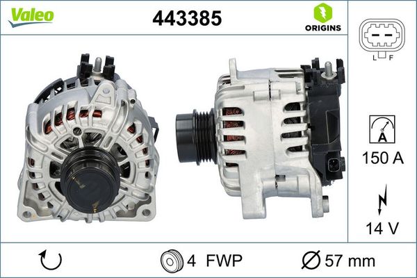 Alternatör  Opel Astra K HB (09.2015->)  PSA ORJINAL 39218021