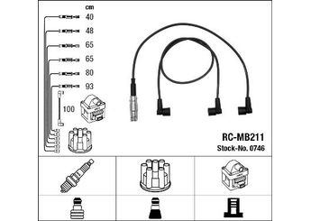 Buji Kablosu  NGK 0746  T741C