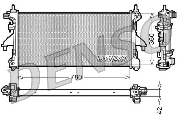 Su Radyatörü  DENSO DRM21102
