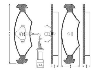 Fren Disk Balata Ön BOSCH 0 986 TB2 068  YS612K021DA 1079919 1595524 1613128 5015920 5018195 5018900 5023994 5023995 5025048 6090941 6133128 6155611 6155911 6166953 6174787 6189145 6189147 6203650 6511773 6704267 6704268 87FX2K021HA 87FX2KO21HA 89BB2K021AA 89BB2K021AB 1E033323ZB