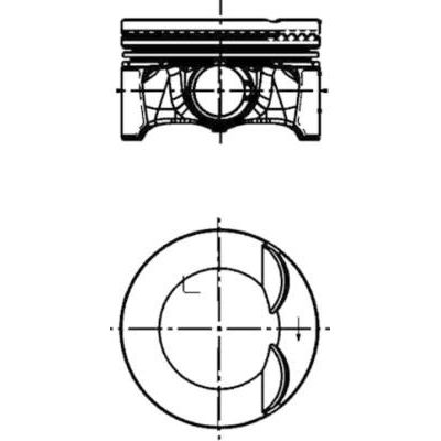 Piston (82.51MM-STD)   Volkswagen Golf VI Cabriolet (517)(05.2011->2016)  KOLBENSCHMIDT 41198600