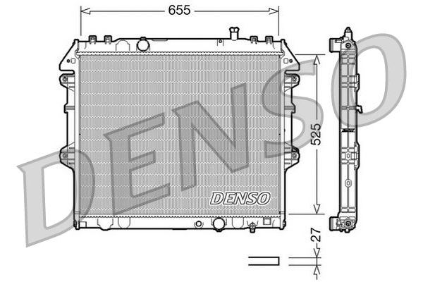 Su Radyatörü  DENSO DRM50039