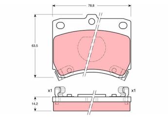 Fren Disk Balata Ön TRW GDB773  DA193328Z DA193328 KK1503328Z KK150 DA193-32-8Z KK150-3328Z KK1503323Z KK3253328Z MDA193328Z MDA19-3328Z MDA193323Z DA19-33-28Z DA193328ZA DA19-33-28Z A DA193328ZA9A DA19-33-28Z A9A