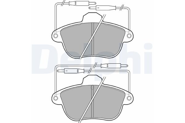 Fren Disk Balata Ön veya Arka Citroen XM 5 Kapı (10.1989->)  DELPHI LP740