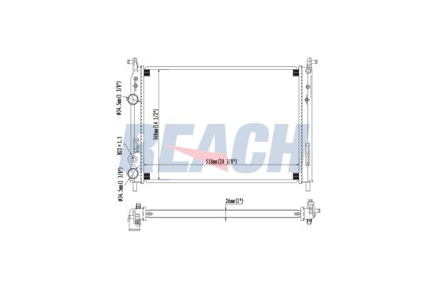Su Radyatörü  MGA 80606