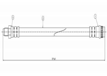 Fren Hortumu Ön Sağ veya Sol CAVO C800 757A  7704001954 7701349304