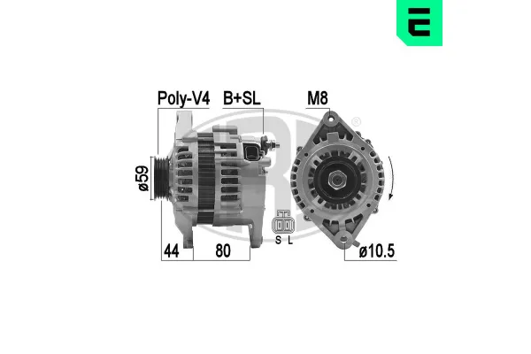 Alternatör  Nissan Almera (N15)(07.1995->)  ERA 209486A