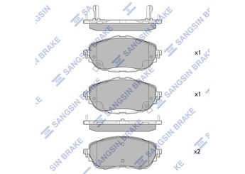 Fren Disk Balata Ön SANGSIN SP1700  446502391 446502390 0446502390 0446502391