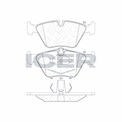Fren Disk Balata Ön BMW 5 Serisi Sedan (E39)(1995->)  AYD 60529A